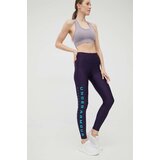 Under Armour Tajice za trening Armour Branded za žene, boja: ljubičasta, s tiskom | shoptok.hr