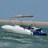 Tenda bimini s 3 luka i bočnim stijenkama 183x(137-152)x137 cm | shoptok.hr