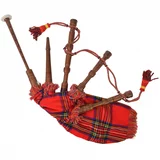vidaXL škotske dude great highland rdeč royal stewart tartan