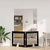  Vrata za pse z stojali 2 pcs Črni hrast 100 x 80 cm, (5000232715) | Shoptok.si