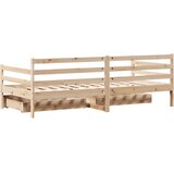  Dnevni krevet s ladicama bez madraca bijeli 80x200 cm masivno drvo | shoptok.hr