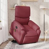 Maison Chic Električni masažni naslanjač - Relax naslanjač s funkcijo vstajanja vinsko rdeč, (22061215) | Shoptok.si