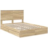 Krevet s od storage Sonoma hrast 140 x 190 cm Konstruirano drvo | Eponuda.com