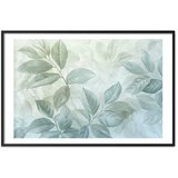  Plakat Mint Leaves - large botanical motif 42x29.7 Crni okvir s margom | shoptok.hr