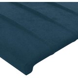  Uzglavlje s ušima tamnoplavo 103x16x118/128 cm baršunasto | shoptok.hr