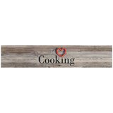 Maison Chic Kuhinjska Preproga, Rug pralna napis Cooking siva 60x300 cm žamet, (22122047) | Shoptok.si