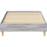 vidaXL Okvir kreveta bez madraca siva Sonoma 75x190 cm izrađeno drvo | shoptok.hr