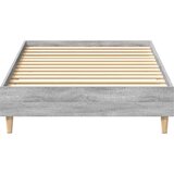 vidaXL posteljni okvir brez ležišča Grey Sonoma 75x190 cm | Shoptok.si