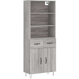  Visoka komoda siva sonome 69 5x34x180 cm od konstruiranog drva | shoptok.hr