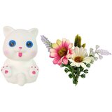  Lutka za igru Emily sa bijelom mačkom i rozom haljinom - 30 cm | shoptok.hr