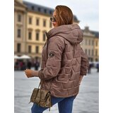 Resti Women's Quilted Jacket with Hood and Cuffs on Sleeves Silent Ridge | Shoptok.si