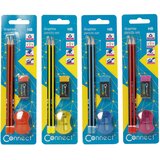 Olovka GRAFITNA HB TROKUTASTA PK2 PLUS GUMICA PLUS ŠILJILO CONNECT BLISTER | shoptok.hr
