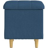  Otoman za pohranu s jastukom Plava 40 x 40 x 45 cm tkanina | shoptok.hr