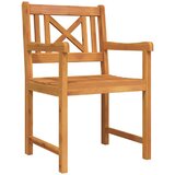  Vrtni set za objed 7 pcs Smeđa Masivno bagremovo drvo | shoptok.hr