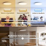 Aphyni RGB LED stropna svetilka 24 W 30 cm z upravljanjem prek aplikacije | Shoptok.si