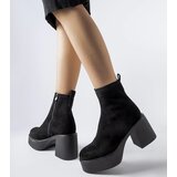 Gemre Black massive ankle boots natural leather Albertino | Shoptok.si
