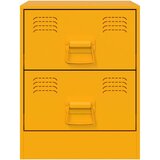 vidaXL Noćni ormarići 2 kom žuti 34 5 x 39 x 44 cm čelični | shoptok.hr