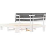  Krevetni okvir s tapiciranim uzglavljem Svijetlo siva | shoptok.hr