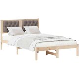  Krevetna konstrukcija s uzglavljem Sivo-smeđa 120 x 190 cm | Eponuda.com
