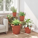  Okrogli cvetlični lonec 24 pcs Kamnito rdeča Ø 39 x 32 cm, (5000207308) | Shoptok.si