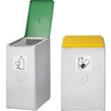 VAR Posoda za ločeno zbiranje surovin, za prostornino 40 l, kot posamezna posoda, rumene barve | Shoptok.si