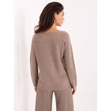 Italy Moda Sweater-IT-SW-2219.63-dark beige Cene
