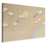  Slika - Holiday Sky - Sunny Day with a Rainbow and Flying Birds 120x80 Standard | shoptok.hr