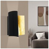 Eglo Falicetto zidna/1, e27, crno/zlatna/čelik | Eponuda.com