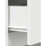 vidaXL Nočna omarica Bela 39x35x65 cm Inženirski les | Shoptok.si