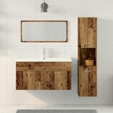  3-dijelni set kupaonskog namještaja od starog drveta Smeđa 90 x 38.5 x 46 cm | shoptok.hr