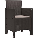  Vrtna stolica 4 pcs Smeđa 53 x 49 x 85 cm Polipropilen | shoptok.hr