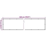 Balkonski zaslon za privatnost sivi 500 x 75 cm PVC | shoptok.hr