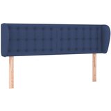  Vzglavje z ušesi moder 147x23x78/88 cm blago, (20938478) | Shoptok.si