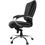 MID.YOU Pisarniški Stol Xxl H 100 Pu, Črna | Shoptok.si