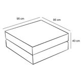 Atelier Del Sofa Tabure Comfort, 95x43x95cm, Antracit | Eponuda.ba