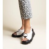 D/CEO Black sandals on a block heel Millo | Shoptok.si