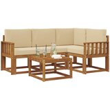  Set vanjskih sofa 5 kom. Prirodna i bež | shoptok.hr