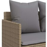  5-dijelni vrtni set sofa s jastucima bež od poliratana | shoptok.hr