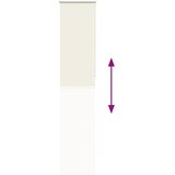 Rolo zavjesa za zamračivanje prljavo bijela 50x210 cm Širina tkanine 45,7 cm Poliester | Shoptok.si