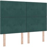  Box Spring postelja z vzmetnico in LED temno zelena 160x200 cm žamet, (22050923) | Shoptok.si