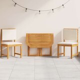  3-delni vrtnarski bistro set z blazinami iz trdnega akacijevega lesa, (22015980) Cene