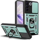 INORCO Za vivo V27e 4G PC+TPU telefonska torbica, drsna zaščita leč, odporen na udarce, stojalo za telefon, pokrovček, (22036980) Cene