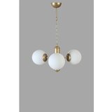 Opviq bankok 3 Lü eskitme beyaz Camlı avize whitegold chandelier | ePonuda.com