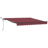 Tenda na automatsko uvlačenje s LED svjetlima bordo 300x250 cm | shoptok.hr