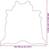  Tepih od prave kravlje kože bež 180 x 220 cm | shoptok.hr