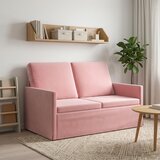  Kauč za dvoje Ružičasta 130 x 81 x 82 cm Baršun | shoptok.hr