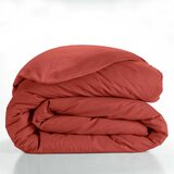 Douceur d intérieur Opečnato oranžna bombažna prevleka za odejo za zakonsko posteljo/podaljšana 240x220 cm Lina – | Shoptok.si
