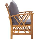  5-dijelna vrtna garnitura s jastucima masivno bagremovo drvo | shoptok.hr