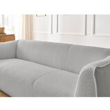 Bobochic Paris Svetlo siva sedežna garnitura iz tkanine bouclé 242 cm Giorgia – | Shoptok.si