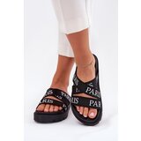 Boto Women's sandals with fabric straps Paris on platform black Celinea | shoptok.hr